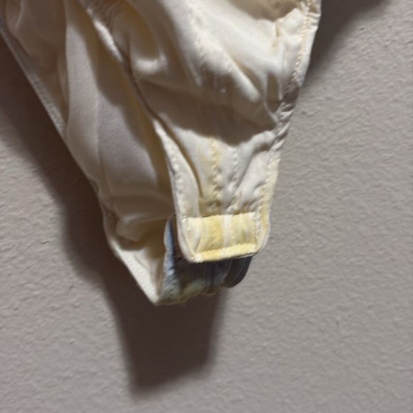 Zara Cream and Yellow Satin Bodysuit Size Large - Picture 6 of 8